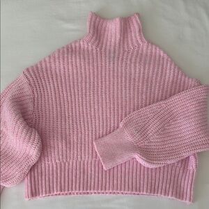 H&M Soft Pink Cowl Neck Sweater